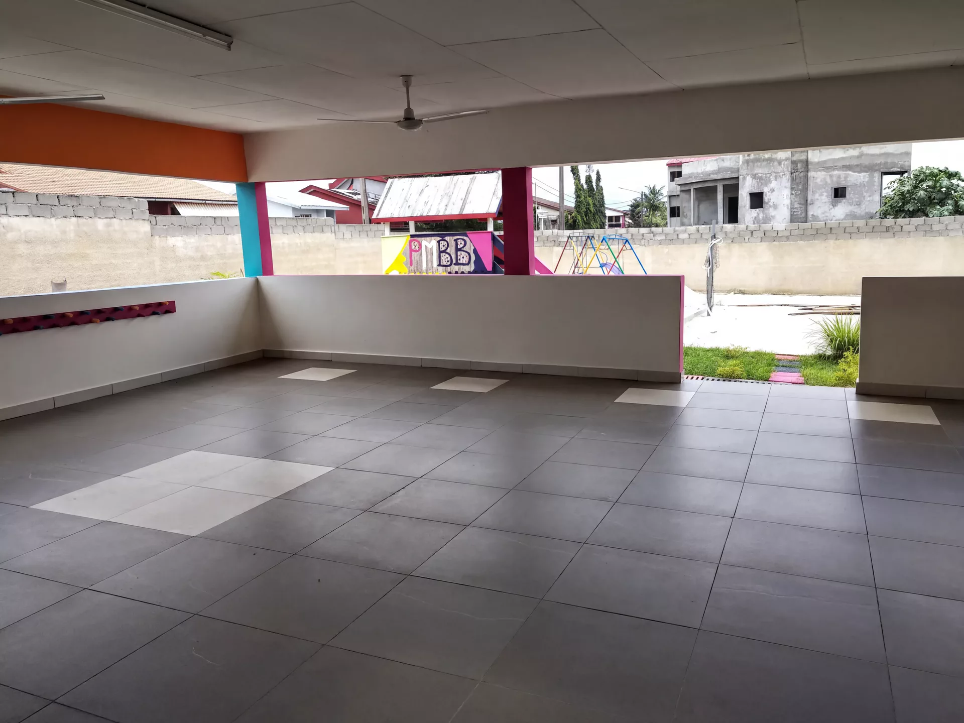 Espace couvert du Centre PMBB pour les événements